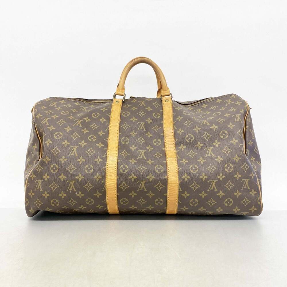 LOUIS VUITTON Brown Monogram Keepall 55 Boston Bag - Picture 13 of 13